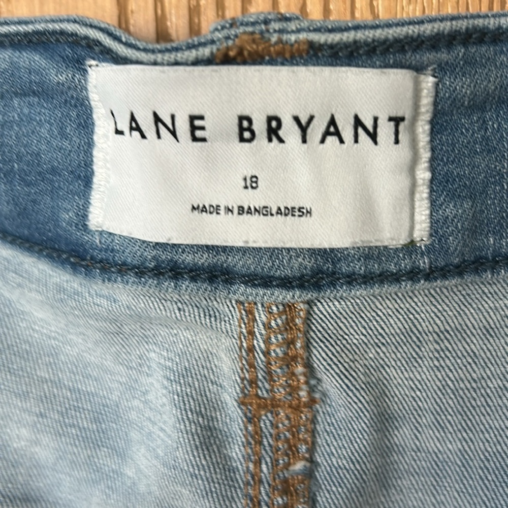 Lane Bryant Blue Denim Capri Jeans - Picture 3 of 4
